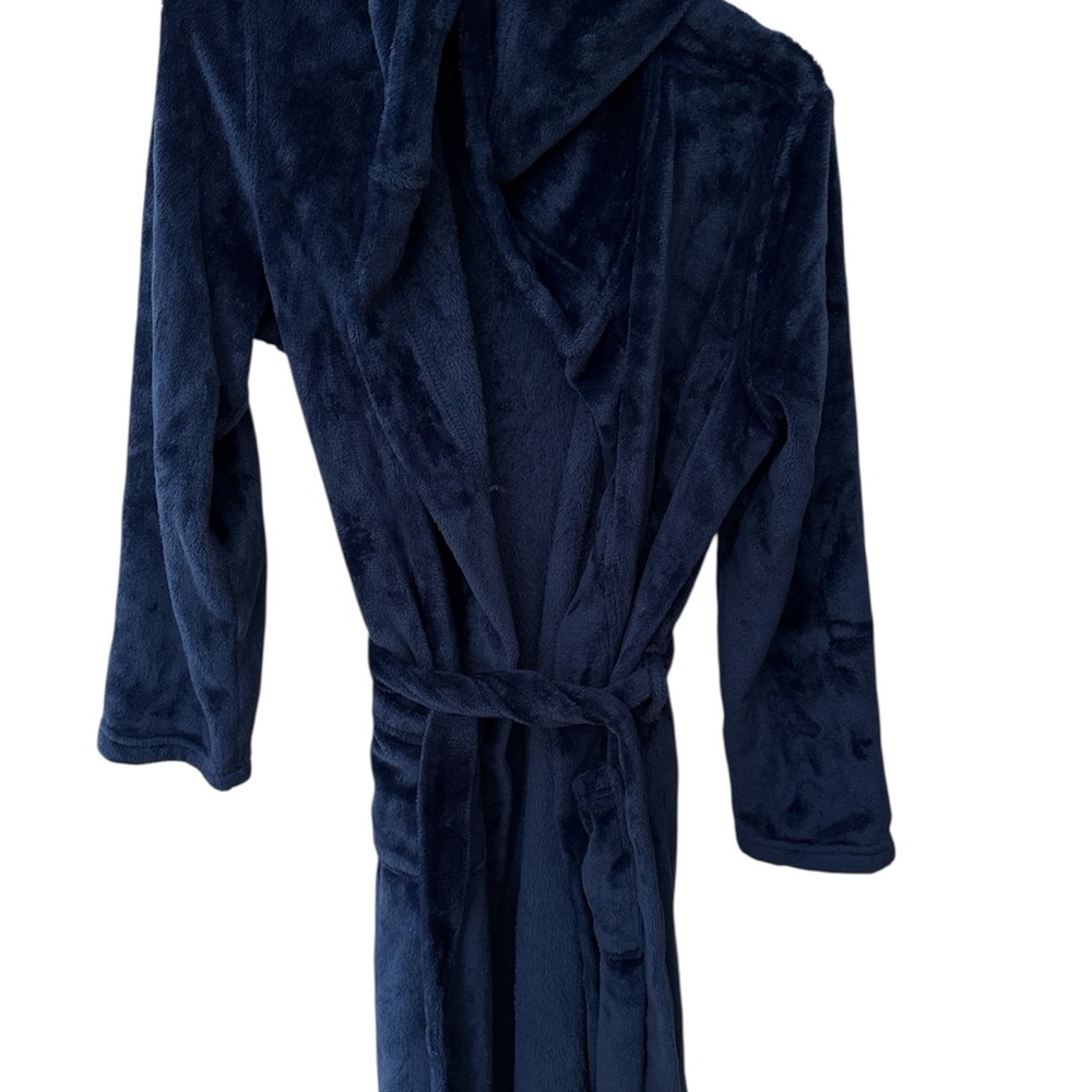 Lands' End Midnight Blue Fleece Robe